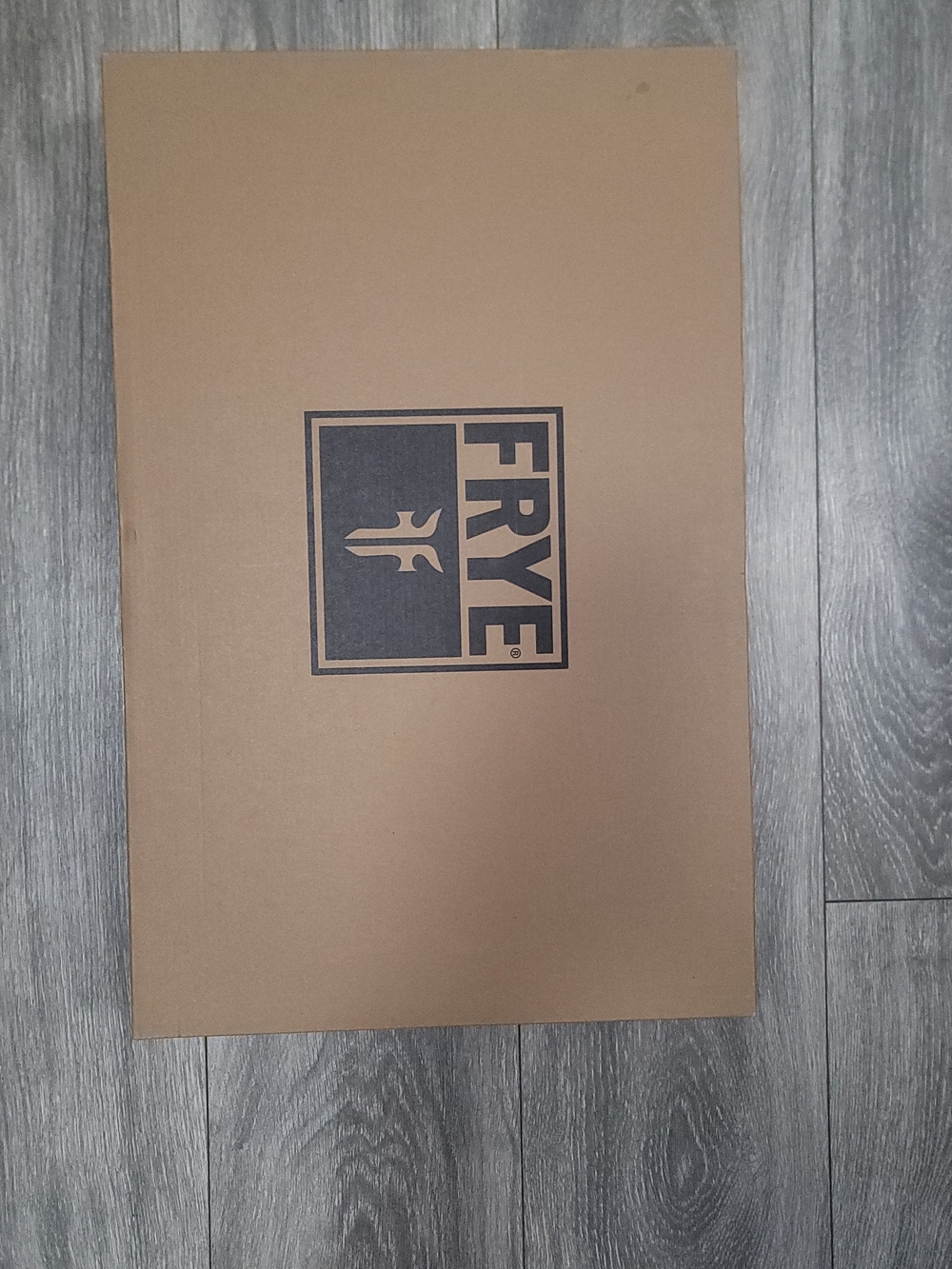 FRYE Black Logo Large Brown Shoe Box